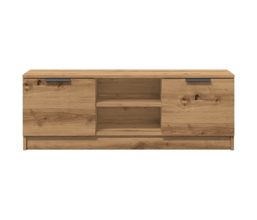 Mueble de TV madera contrachapada artisan roble 102x35x36,5 cm