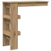 Mesa de bar de pared contrachapada roble artisan 102x45x103,5cm