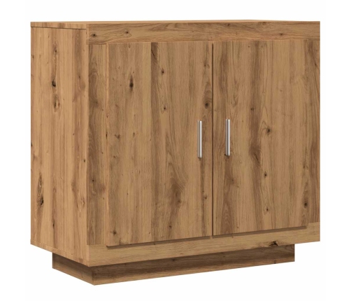 Aparador madera contrachapada roble artisian 80x40x75 cm