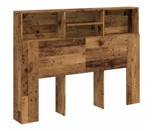 Mueble cabecero madera envejecida 140x19x103,5 cm