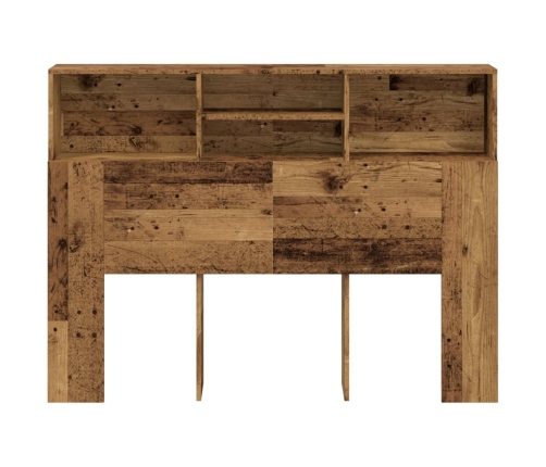 Mueble cabecero madera envejecida 140x19x103,5 cm