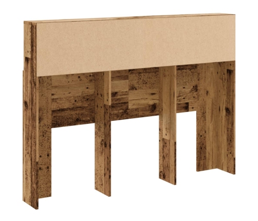 Mueble cabecero madera envejecida 140x19x103,5 cm