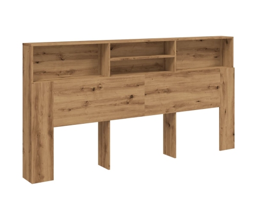 Cabecero armario madera roble artisian 200x19x103,5 cm