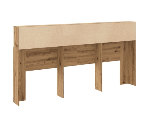 Cabecero armario madera roble artisian 200x19x103,5 cm