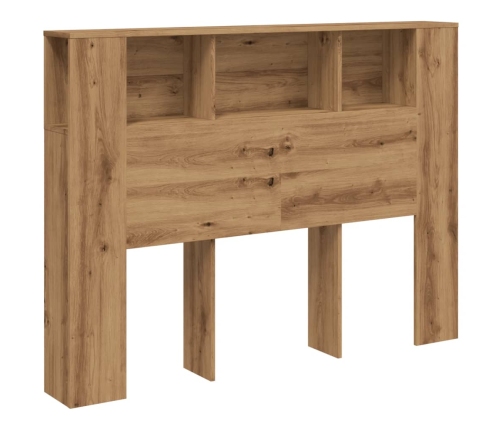 Cabecero armario madera roble artisan 140x18,5x102,5 cm