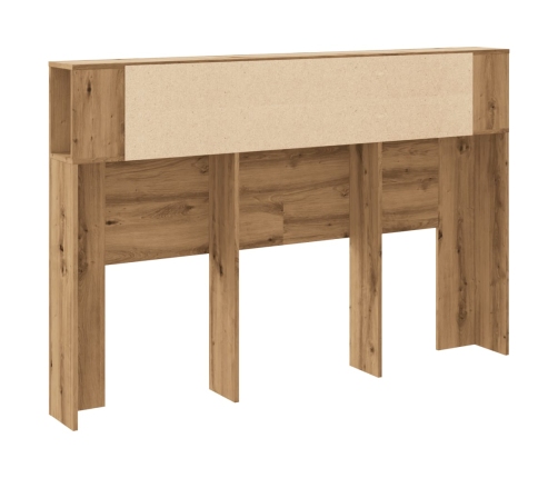 Cabecero armario madera roble artisan 160x18,5x103,5 cm