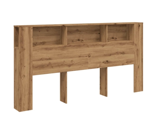 Cabecero armario madera roble artisian 200x18,5x102,5 cm