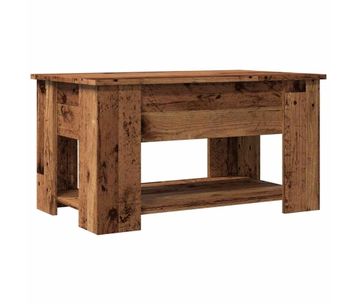 Mesa de centro madera de ingeniería madera antigua 79x49x41 cm