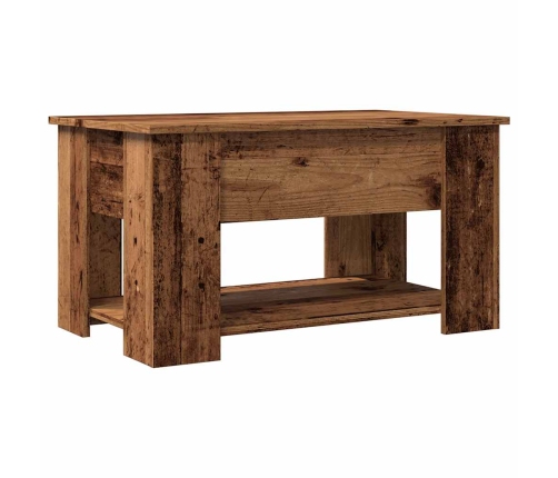 Mesa de centro madera de ingeniería madera antigua 79x49x41 cm