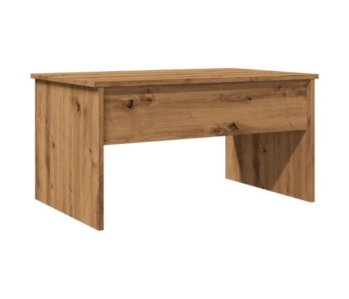 Mesa de centro madera ingeniería roble artisan 80x50,5x41,5 cm