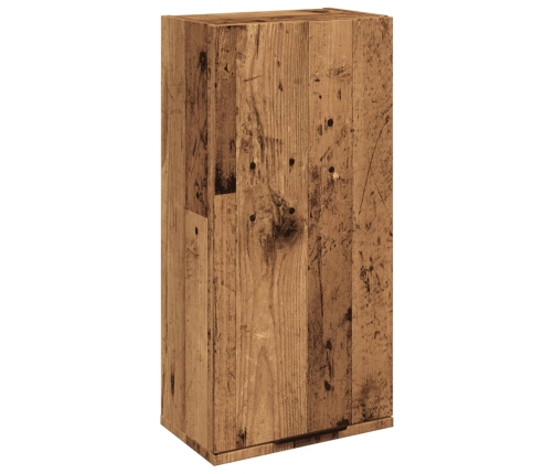 Armario de baño de pared madera envejecida 32x20x67 cm