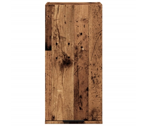 Armario de baño de pared madera envejecida 32x20x67 cm