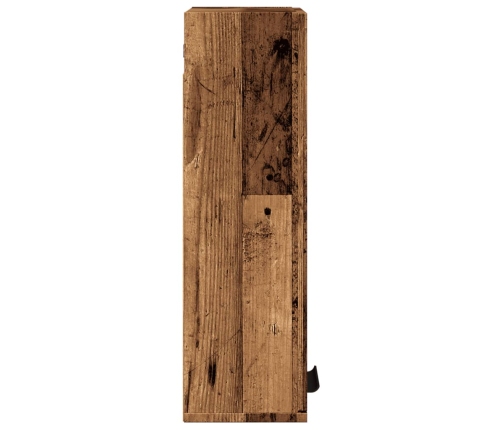 Armario de baño de pared madera envejecida 32x20x67 cm