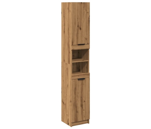 Armario de baño madera ingeniería roble artisan 32x34x188,5 cm