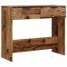 Mesa consola madera contrachapada envejecida 90x36x75 cm