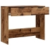 Mesa consola madera contrachapada envejecida 90x36x75 cm