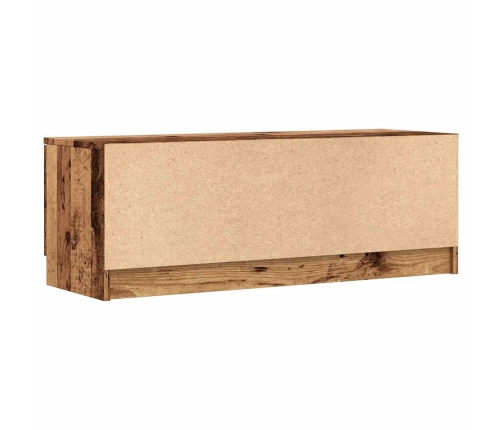 Mueble de TV madera contrachapada madera antigua 102x35x36,5 cm