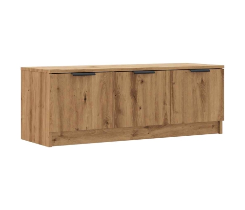 Mueble de TV madera contrachapada artisan roble 102x35x36,5 cm