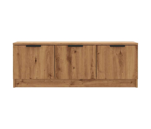 Mueble de TV madera contrachapada artisan roble 102x35x36,5 cm