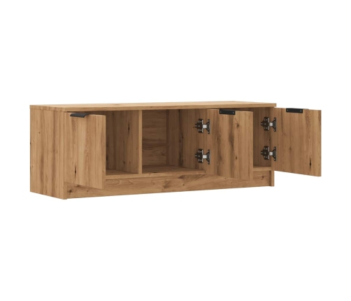 Mueble de TV madera contrachapada artisan roble 102x35x36,5 cm