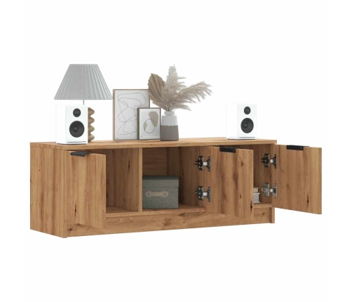 Mueble de TV madera contrachapada artisan roble 102x35x36,5 cm