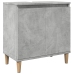 Mueble de lavabo madera contrachapada gris hormigón 58x33x60cm