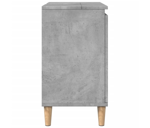 Mueble de lavabo madera contrachapada gris hormigón 58x33x60cm