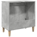 Mueble de lavabo madera contrachapada gris hormigón 58x33x60cm