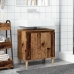 Mueble de lavabo madera de ingeniería envejecida 58x33x60 cm