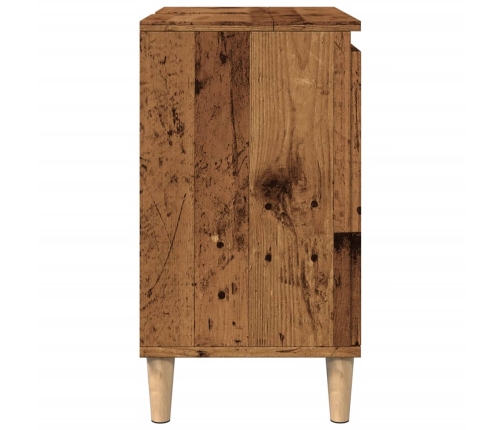 Mueble de lavabo madera de ingeniería envejecida 58x33x60 cm