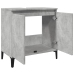 Armario de lavabo madera contrachapada gris hormigón 58x33x60cm