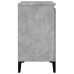 Armario de lavabo madera contrachapada gris hormigón 58x33x60cm