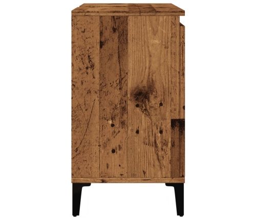 Mueble de lavabo madera de ingeniería envejecida 58x33x60 cm