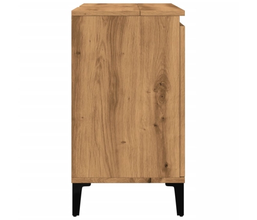 Mueble de lavabo madera de ingeniería roble artisan 58x33x60 cm