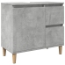 Mueble de lavabo madera ingeniería gris hormigón 65x33x60 cm