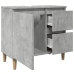 Mueble de lavabo madera ingeniería gris hormigón 65x33x60 cm