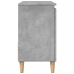 Mueble de lavabo madera ingeniería gris hormigón 65x33x60 cm