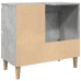 Mueble de lavabo madera ingeniería gris hormigón 65x33x60 cm