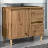 Armario lavabo baño madera ingeniería roble artisan 65x33x60 cm