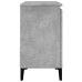 Mueble de lavabo madera ingeniería gris hormigón 65x33x60 cm