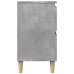 Armario de lavabo madera contrachapada gris hormigón 80x33x60cm