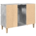 Armario de lavabo madera contrachapada gris hormigón 80x33x60cm