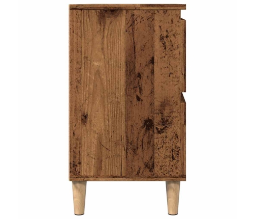 Mueble de lavabo madera ingeniería envejecida 80x33x60 cm