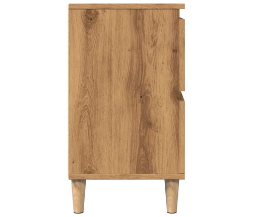 Mueble de lavabo madera ingeniería roble artisan 80x33x60 cm