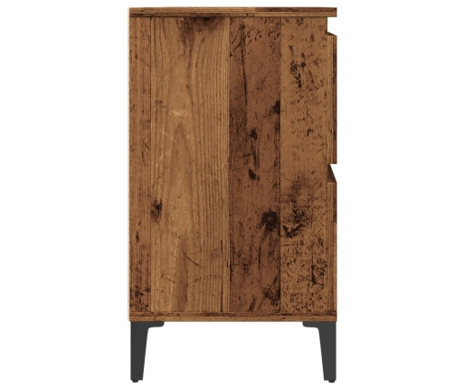 Mueble de lavabo madera ingeniería envejecida 80x33x60 cm