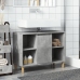 Mueble de baño madera de ingeniería gris hormigón 80x33x60 cm