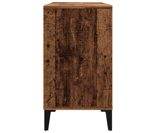 Mueble de lavabo madera ingeniería envejecida 80x33x60 cm