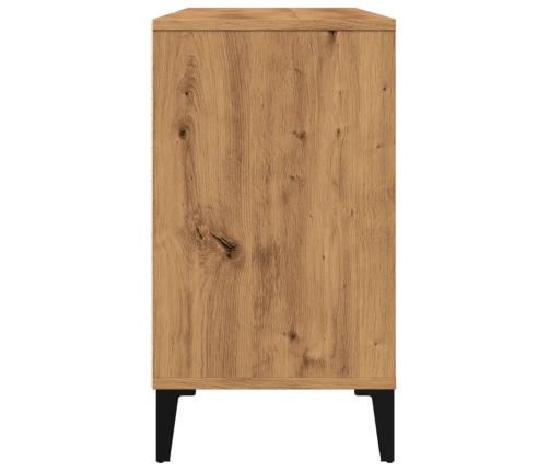 Mueble de lavabo madera ingeniería roble artisan 80x33x60 cm