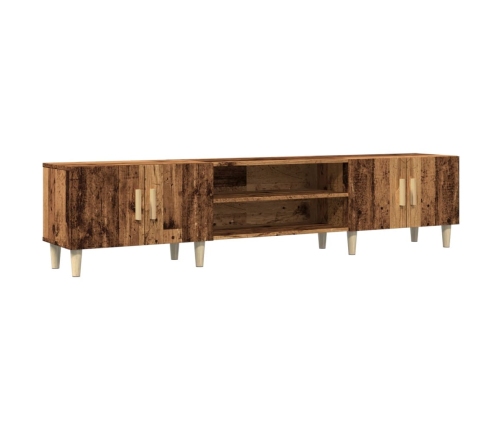 Mueble de TV madera ingeniería madera envejecida 180x31,5x40 cm