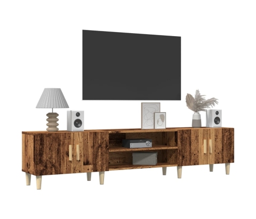 Mueble de TV madera ingeniería madera envejecida 180x31,5x40 cm